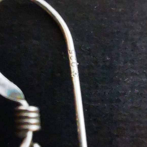 Lot of 3 Singleton Earrings Abalone Baroque Pearl Sterling Aurora Borealis - Picture 17 of 17